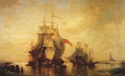 Felix ziem Marine Antwerp Gatewary to Flanders oil painting image